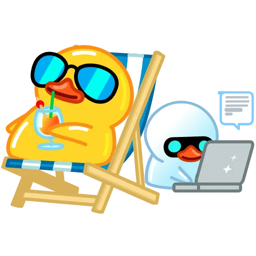 Стикер 6 Telegram Ducks