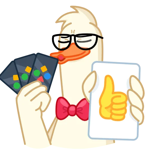 👍 Стикер «ducks game» для Telegram