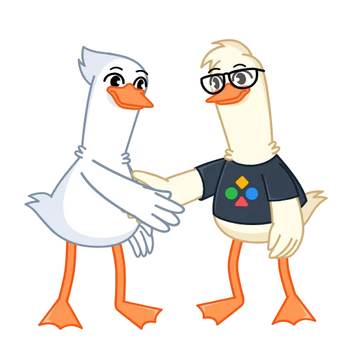 🤝 Стикер «ducks game» для Telegram