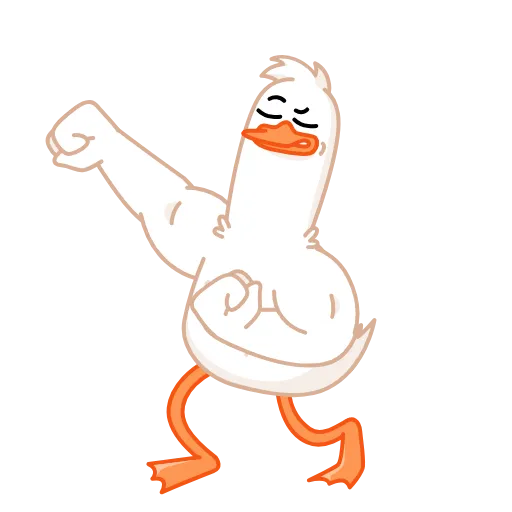 💪 Стикер «ducks game» для Telegram