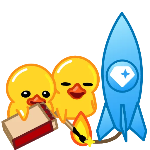 🚀 Эмодзи «GRAM Ducks» для Telegram