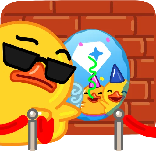 🕶 Эмодзи «GRAM Ducks» для Telegram