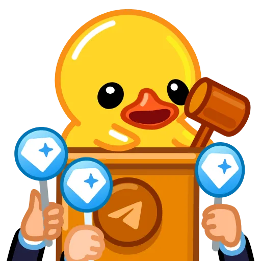 🎩 Эмодзи «GRAM Ducks» для Telegram