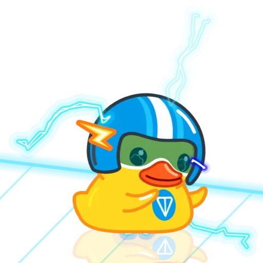 Стикерпак TON speed test для Telegram