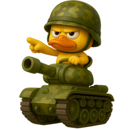👉 Стикер «Военный Дакки» для Telegram