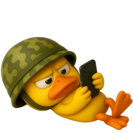 📱 Стикер «Военный Дакки» для Telegram