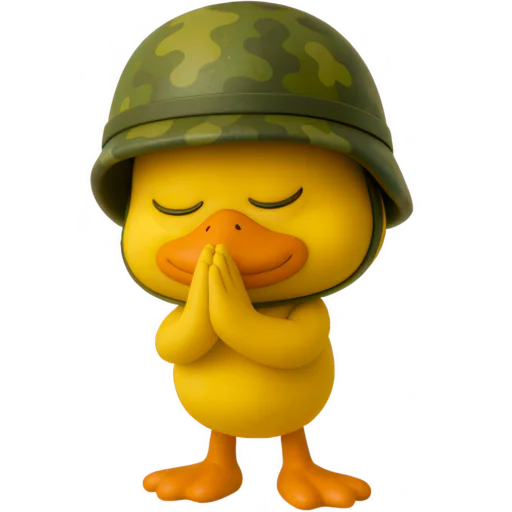 🙏 Стикер «Военный Дакки» для Telegram