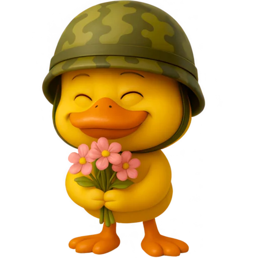 💐 Стикер «Военный Дакки» для Telegram