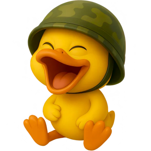 🤣 Стикер «Военный Дакки» для Telegram
