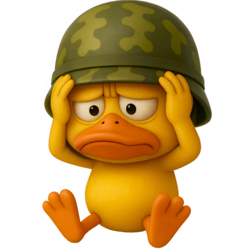 🤦‍♂ Стикер «Военный Дакки» для Telegram