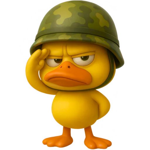 🫡 Стикер «Военный Дакки» для Telegram