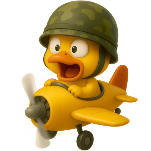 ✈ Стикер «Военный Дакки» для Telegram