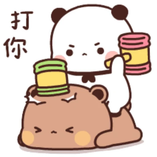 🔨 Стикер «Dudu and Bubu 1» для Telegram