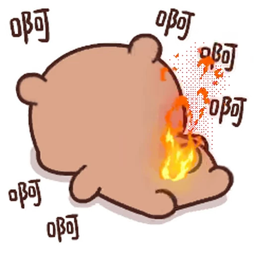 🔥 Стикер «Dudu and Bubu 1» для Telegram