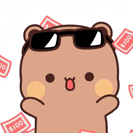 💸 Стикер «Dudu and Bubu 11» для Telegram