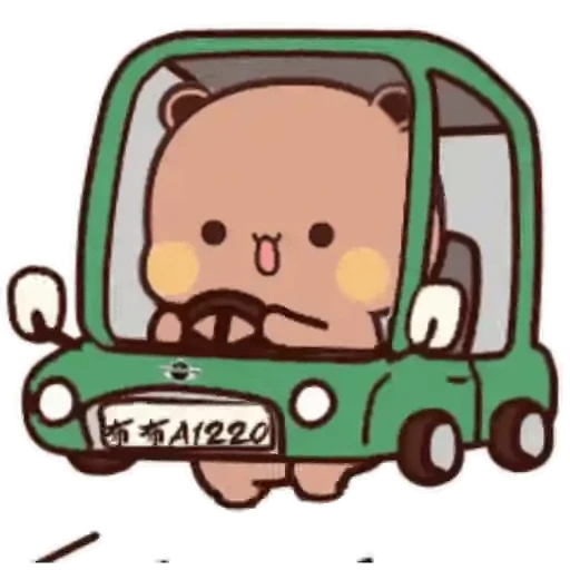 🚗 Стикер «Dudu and Bubu» для Telegram