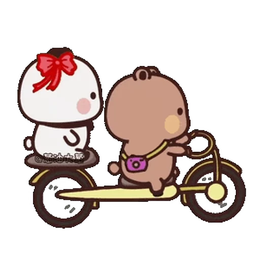 🚲 Стикер «Dudu and Bubu» для Telegram