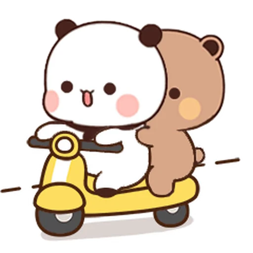 🛵 Стикер «Dudu and Bubu» для Telegram