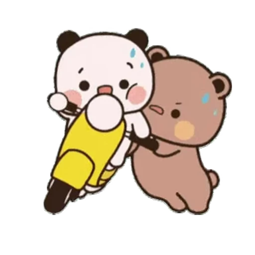 🚲 Стикер «Dudu and Bubu» для Telegram