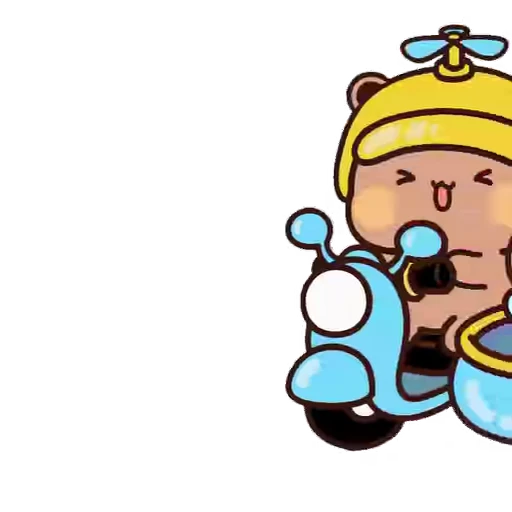 🛵 Стикер «Dudu and Bubu» для Telegram
