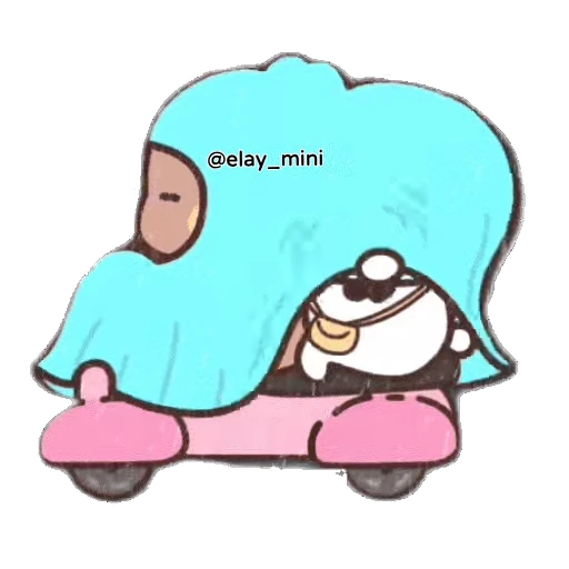 🛵 Стикер «Dudu and Bubu» для Telegram