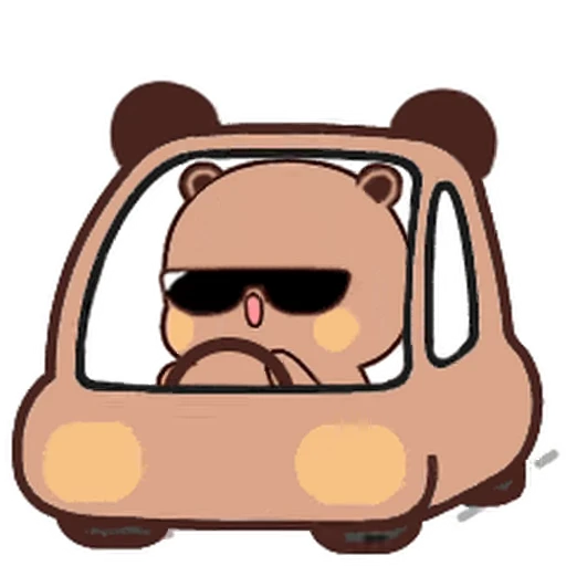 🚗 Стикер «Dudu and Bubu» для Telegram