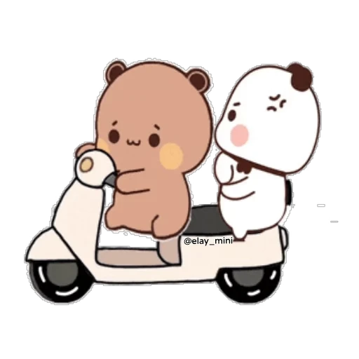 🛵 Стикер «Dudu and Bubu» для Telegram