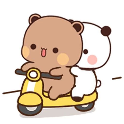 🛵 Стикер «Dudu and Bubu» для Telegram