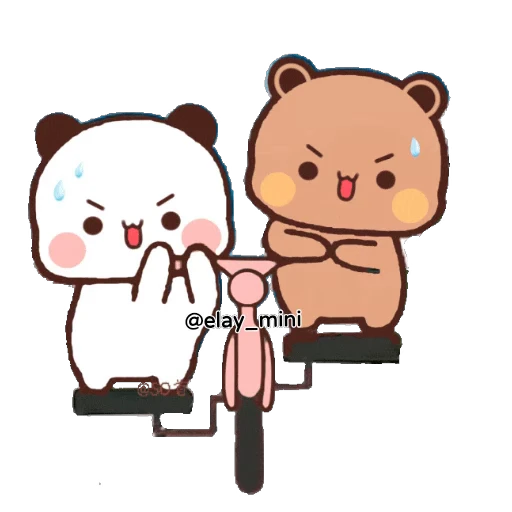 🚲 Стикер «Dudu and Bubu» для Telegram