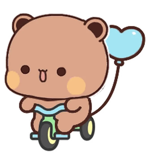🚲 Стикер «Dudu and Bubu» для Telegram
