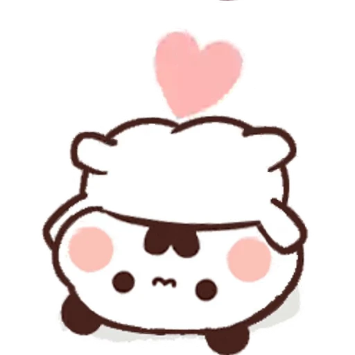 ❤ Стикер «Dudu and Bubu 3» для Telegram