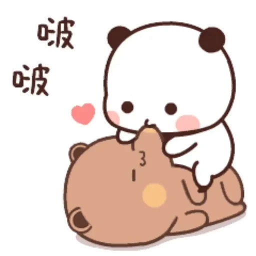 💋 Стикер «Dudu and Bubu 6» для Telegram