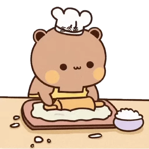 🥖 Стикер «Dudu and Bubu 8» для Telegram