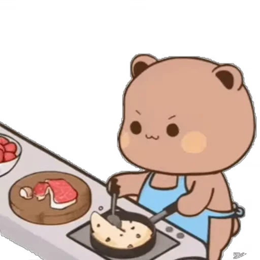 👨‍🍳 Стикер «Dudu and Bubu 8» для Telegram