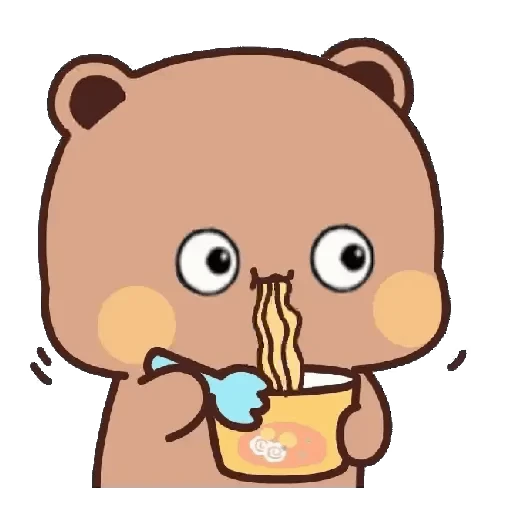 🍜 Стикер «Dudu and Bubu 8» для Telegram