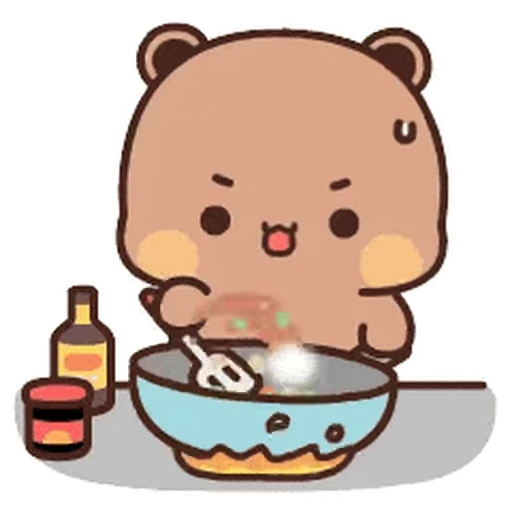 🧑‍🍳 Стикер «Dudu and Bubu 8» для Telegram