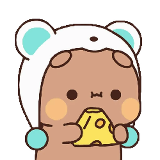 🧀 Стикер «Dudu and Bubu 8» для Telegram
