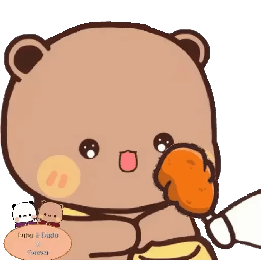 🤤 Стикер «Dudu and Bubu 8» для Telegram