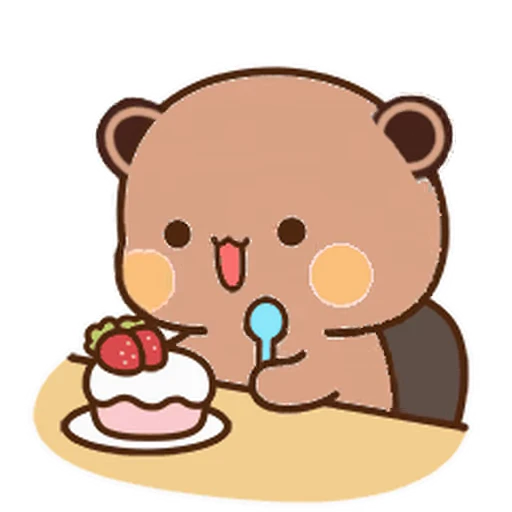 🍰 Стикер «Dudu and Bubu 8» для Telegram