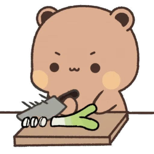 👨‍🍳 Стикер «Dudu and Bubu 8» для Telegram