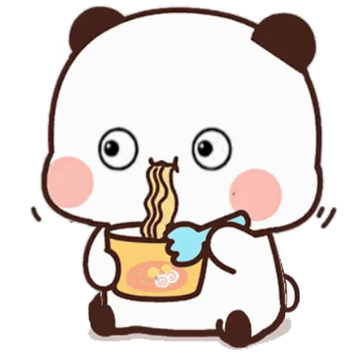 🍜 Стикер «Dudu and Bubu 8» для Telegram