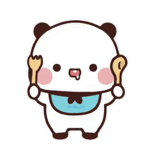 🍽 Стикер «Dudu and Bubu 8» для Telegram