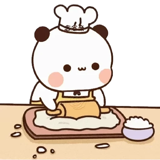 🥖 Стикер «Dudu and Bubu 8» для Telegram
