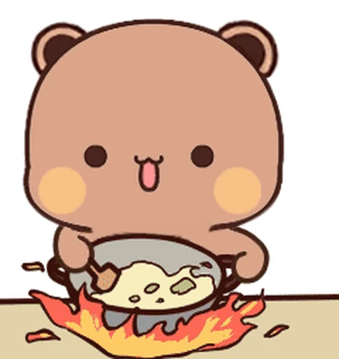🧑‍🍳 Стикер «Dudu and Bubu 8» для Telegram