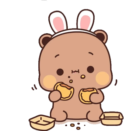 🥠 Стикер «Dudu and Bubu 8» для Telegram