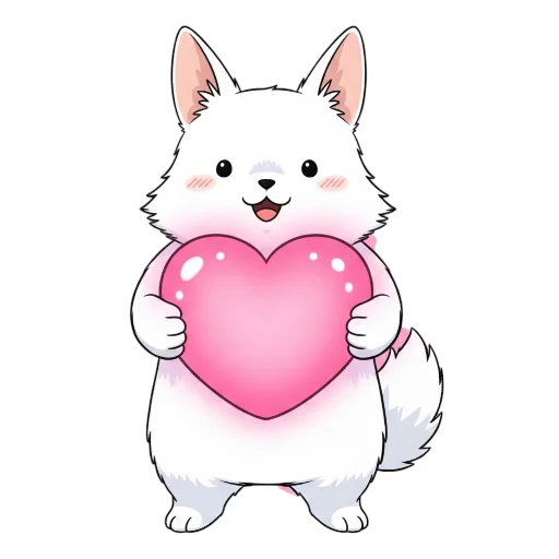 ❤ Стикер «Дух Кинолето в стиле Ghibli» для Telegram