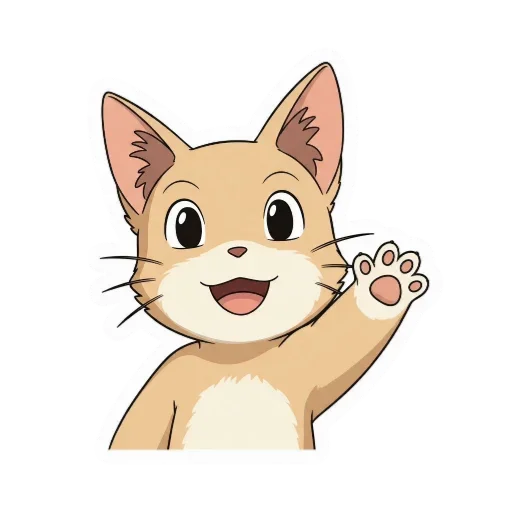 👍 Стикер «Дух Кинолето в стиле Ghibli» для Telegram