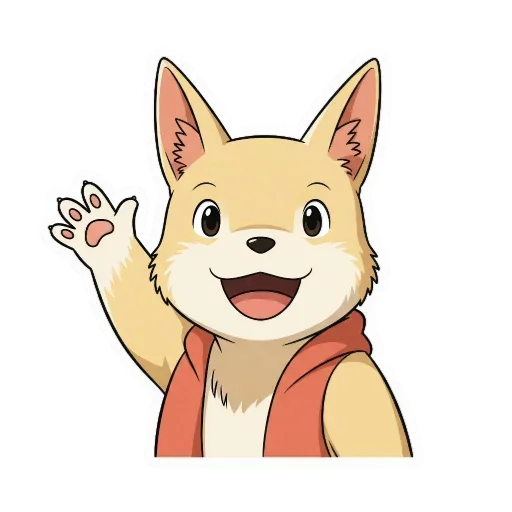 👍 Стикер «Дух Кинолето в стиле Ghibli» для Telegram