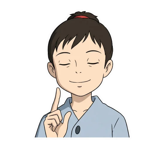 🧏‍♀ Стикер «Дух Кинолето в стиле Ghibli» для Telegram
