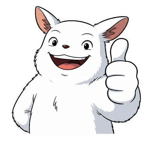 Стикерпак Дух Кинолето в стиле Ghibli для Telegram